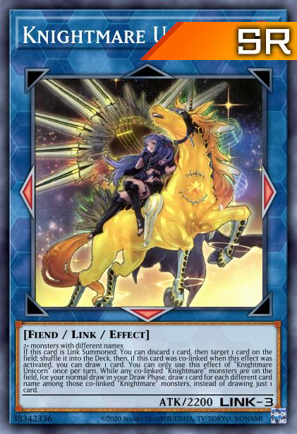 Knightmare Unicorn (alternate art) - RA01-EN043 - 1st Edition - Super Rare