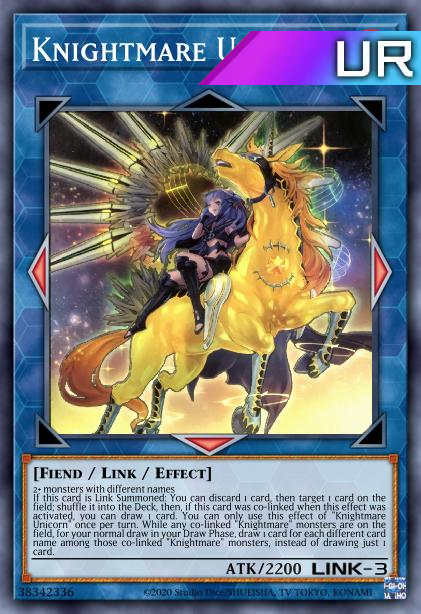 Knightmare Unicorn (alternate art) - RA01-EN043 - 1st Edition - Ultra Rare