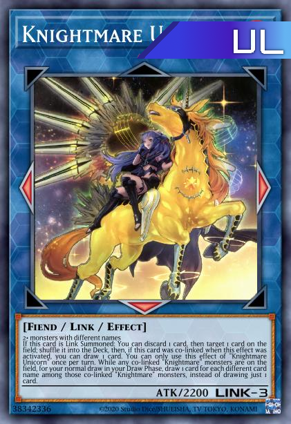 Knightmare Unicorn (alternate art) - RA01-EN043 - 1st Edition - Ultimate Rare