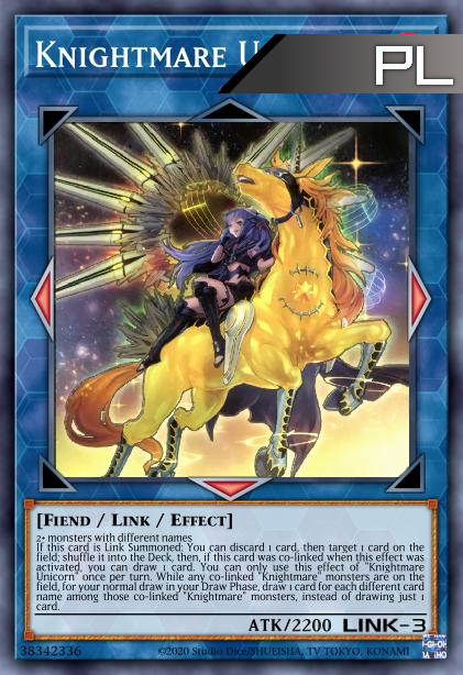 Knightmare Unicorn (alternate art) - RA01-EN043 - 1st Edition - Platinum Secret Rare