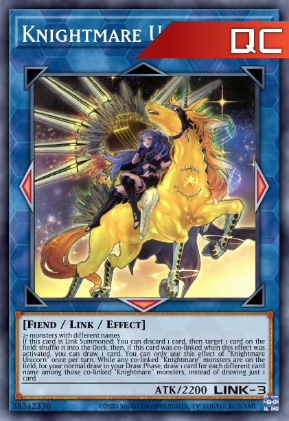 Knightmare Unicorn (alternate art) - RA01-EN043 - 1st Edition - Quarter Century Secret Rare