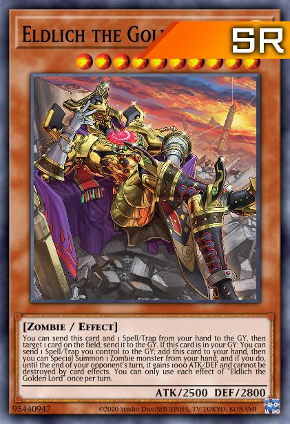 Eldlich the Golden Lord (alternate art) - RA01-EN019 - 1st Edition - Super Rare