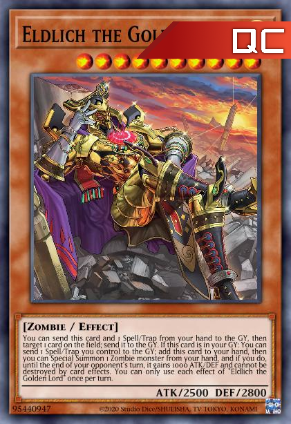 Eldlich the Golden Lord (alternate art) - RA01-EN019 - 1st Edition - Quarter Century Secret Rare