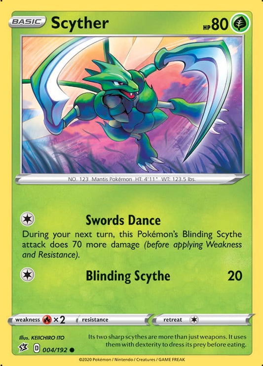 Scyther - Rebel Clash 004/192 - Common