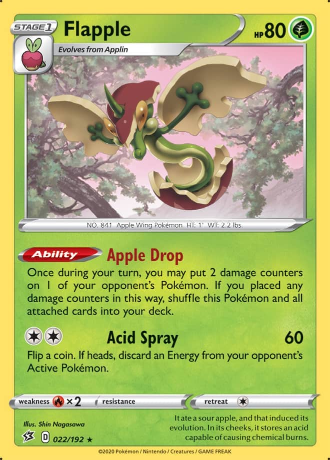 Flapple - Rebel Clash 022/192 - Rare Holo