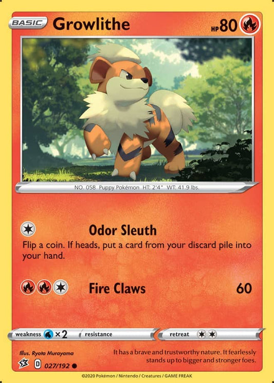 Growlithe - Rebel Clash 027/192 - Common