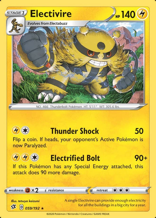 Electivire - Rebel Clash 059/192 - Rare