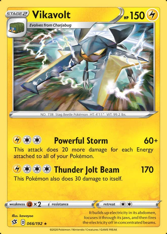 Vikavolt - Rebel Clash 066/192 - Rare Holo