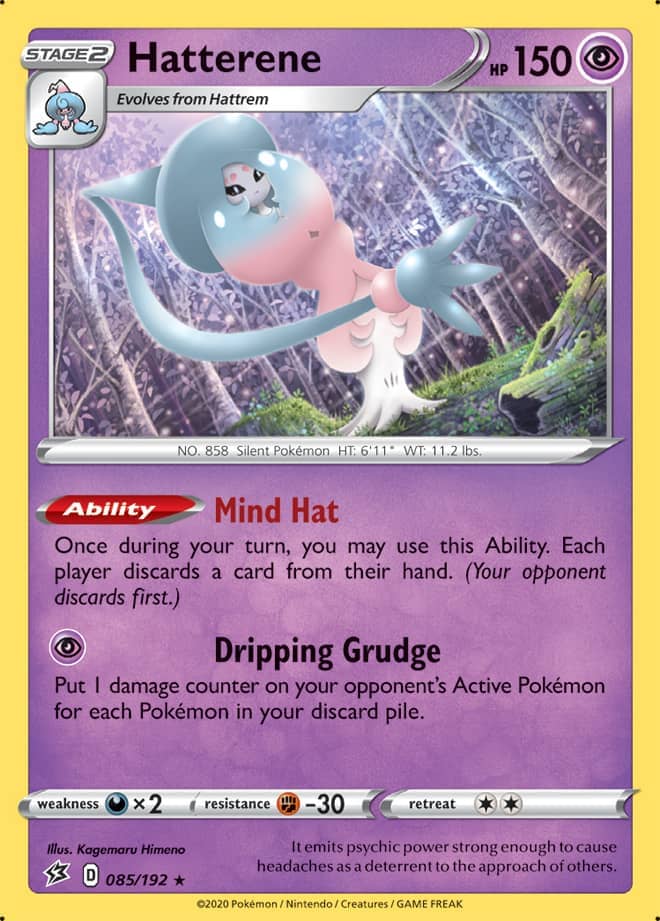 Hatterene - Rebel Clash 085/192 - Rare Holo