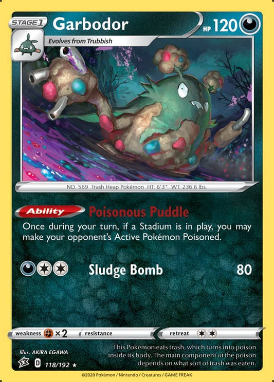 Garbodor - Rebel Clash 118/192 - Rare