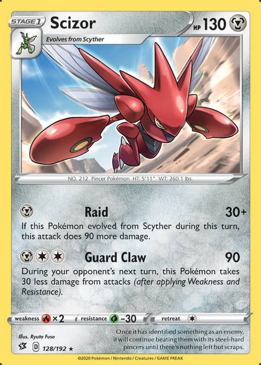 Scizor - Rebel Clash 128/192 - Rare