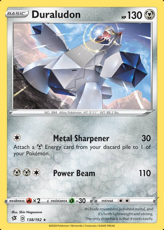 Duraludon - Rebel Clash 138/192 - Rare Holo