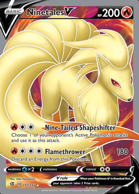 Ninetales V - Rebel Clash 177/192 - Full Art