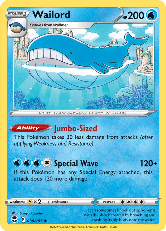 Wailord - Silver Tempest 038/195 - Uncommon