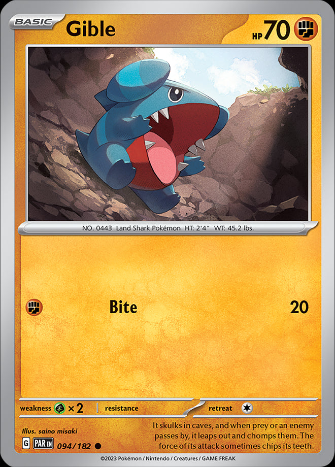 Gible - Paradox Rift - 094/182 - Common