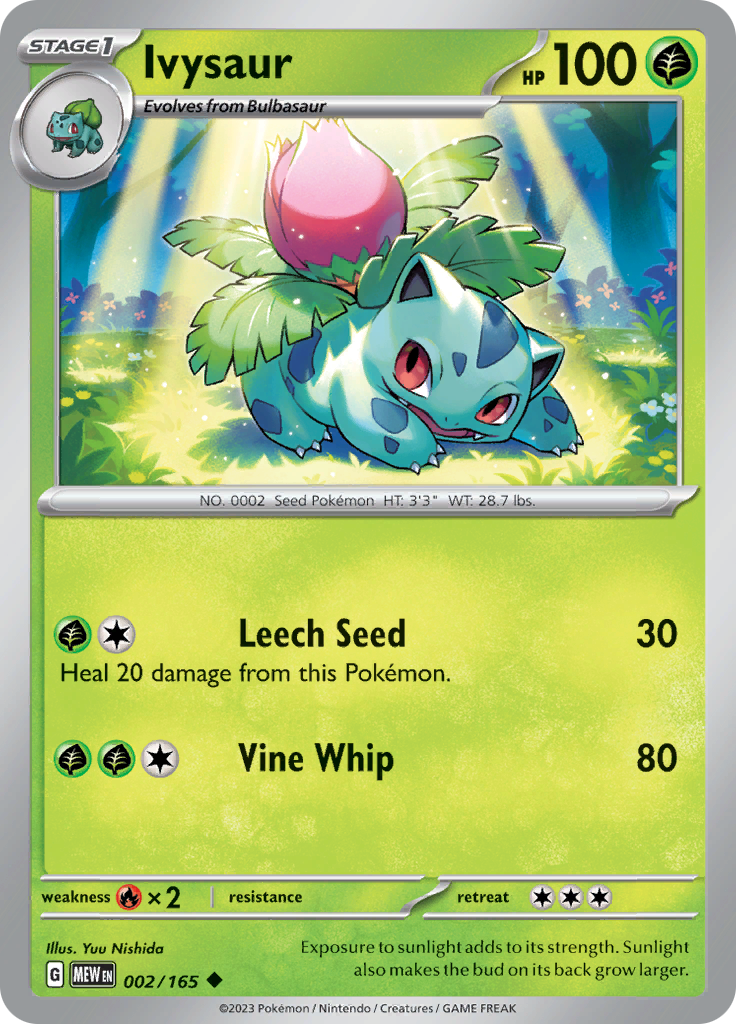 Ivysaur - Scarlet & Violet 151 - 002/165 - Uncommon