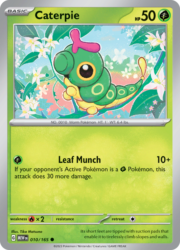 Caterpie - Scarlet & Violet 151 - 010/165 - Common