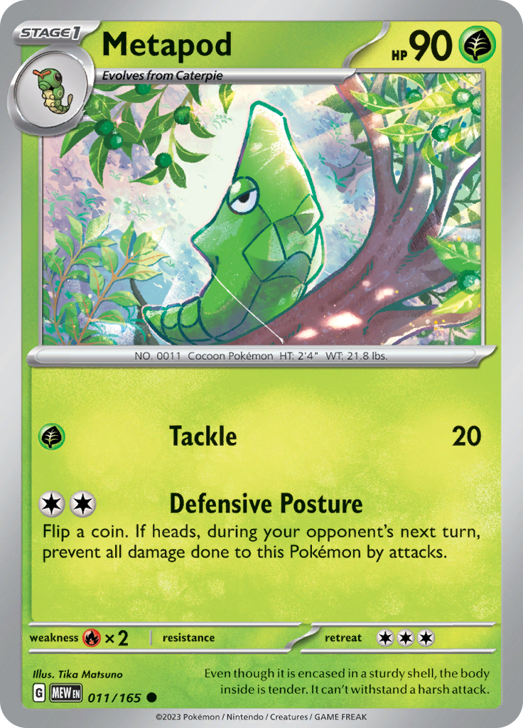 Metapod - Scarlet & Violet 151 - 011/165 - Common