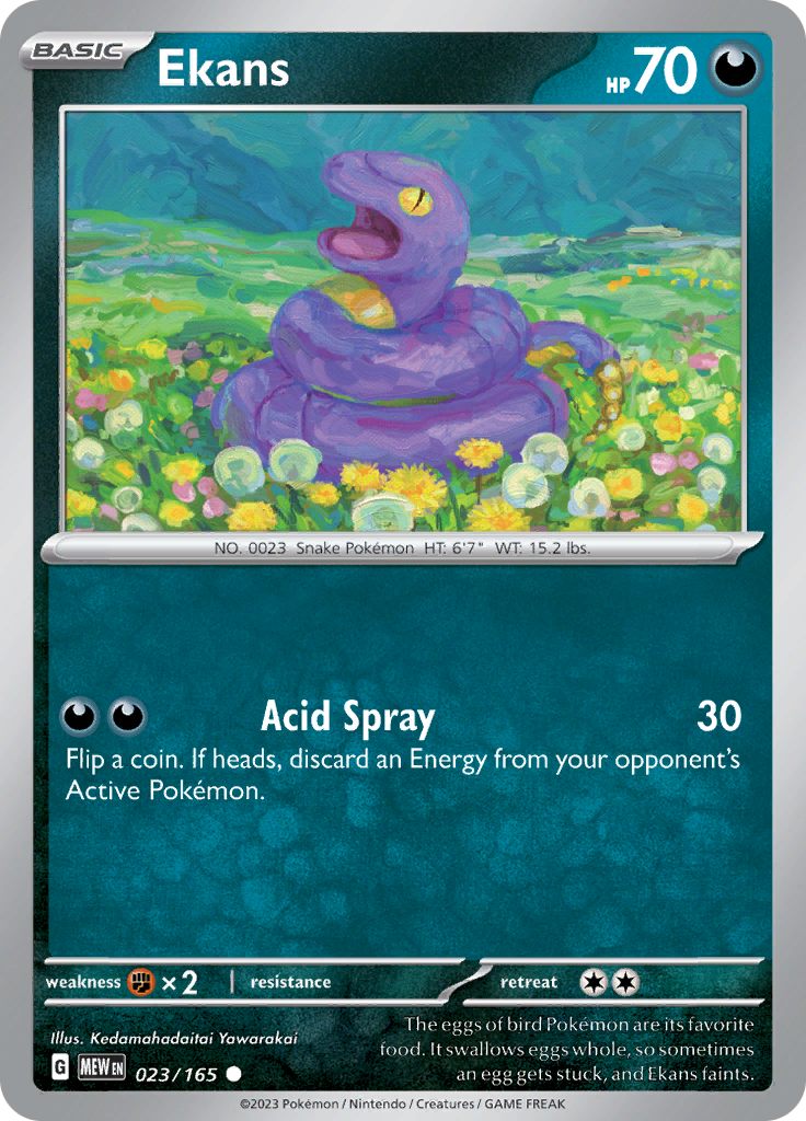 Ekans - Scarlet & Violet 151 - 023/165 - Common