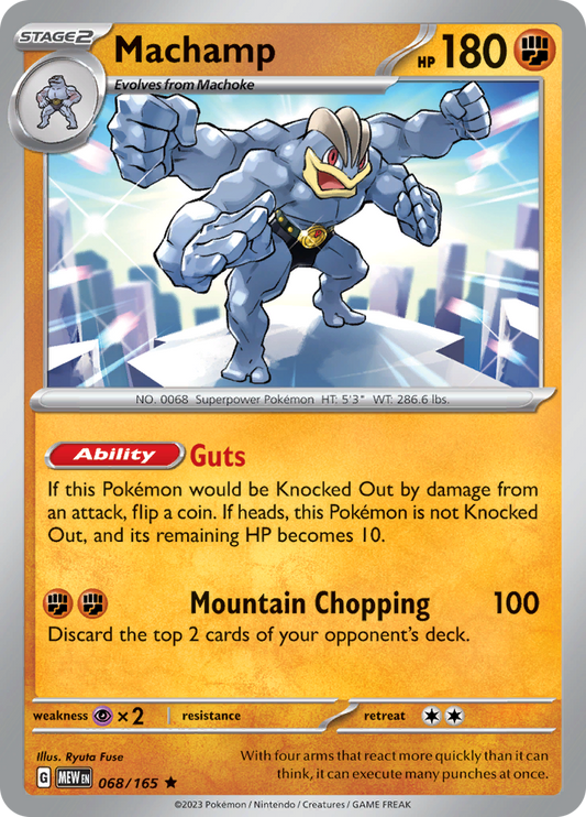 Machamp - Scarlet & Violet 151 - 068/165 - Rare