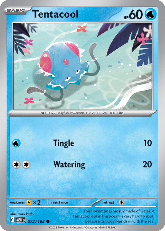 Tentacool - Scarlet & Violet 151 - 072/165 - Common