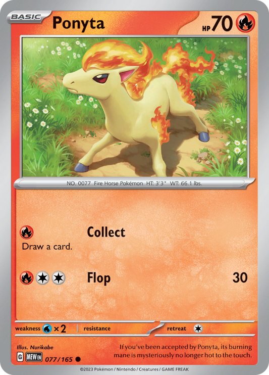 Ponyta - Scarlet & Violet 151 - 077/165 - Common