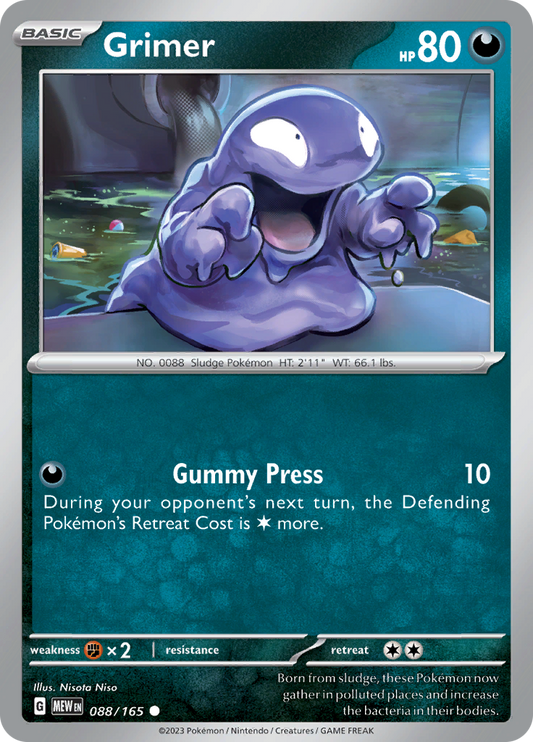 Grimer - Scarlet & Violet 151 - 088/165 - Common