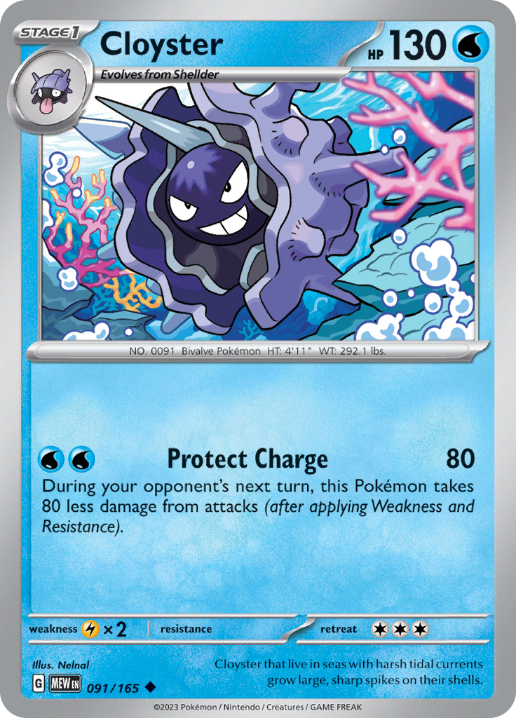 Cloyster - Scarlet & Violet 151 - 091/165 - Uncommon