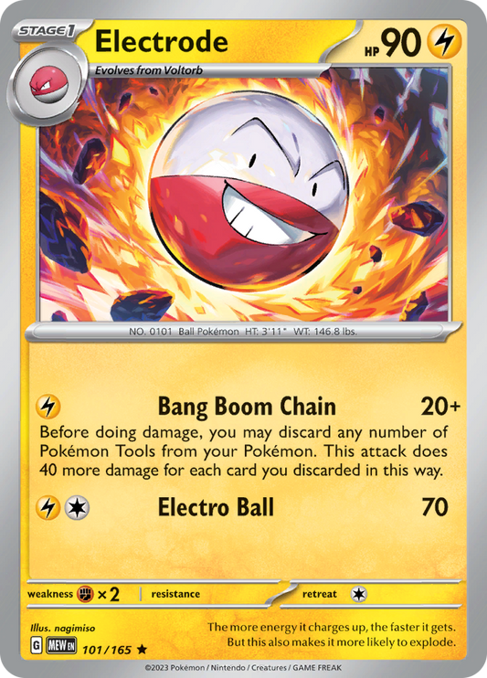 Electrode - Scarlet & Violet 151 - 101/165 - Rare