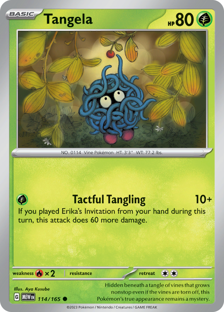 Tangela - Scarlet & Violet 151 - 114/165 - Common