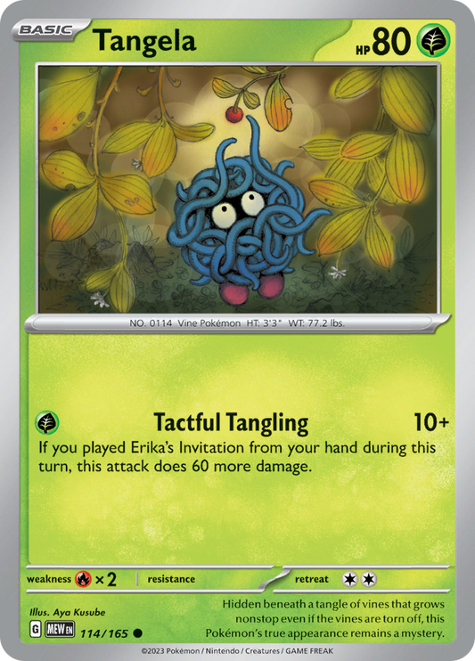 Tangela - Scarlet & Violet 151 - 114/165 - Common