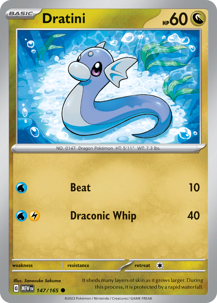 Dratini - Scarlet & Violet 151 - 147/165 - Common