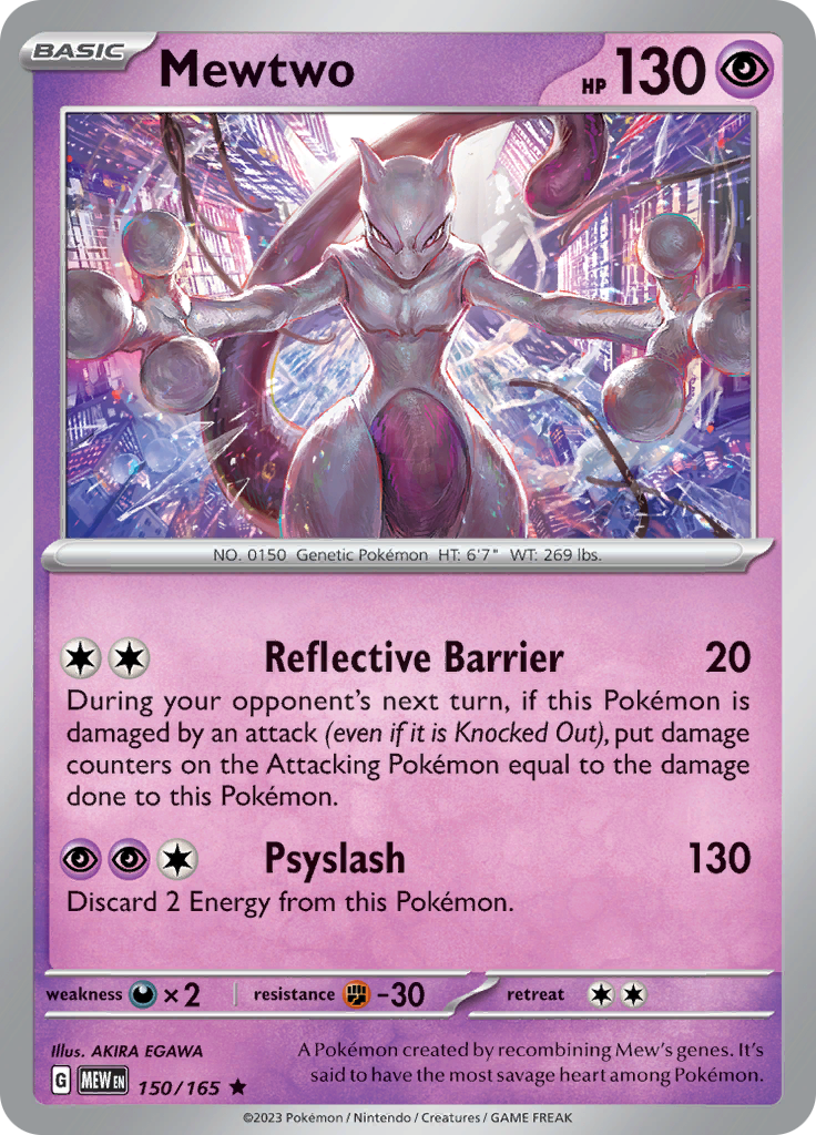 Mewtwo - Scarlet & Violet 151 - 150/165 - Rare