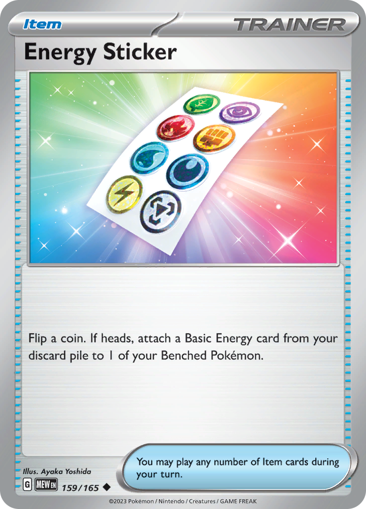 Energy Sticker - Scarlet & Violet 151 - 159/165 - Uncommon