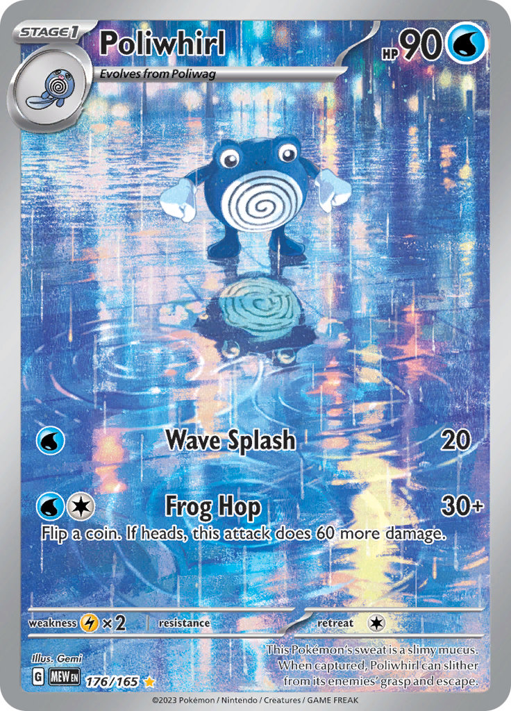 Poliwhirl - Scarlet & Violet 151 - 176/165 - Illustration Rare