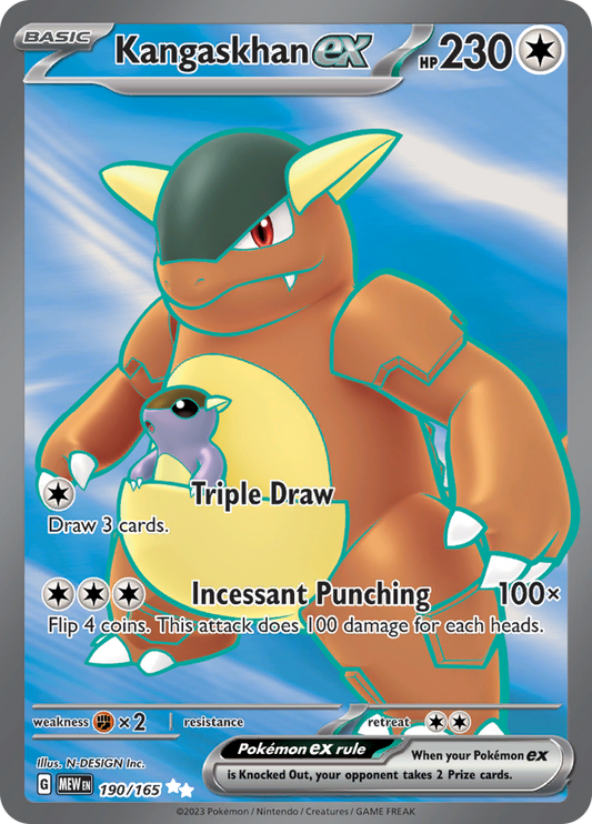 Kangaskhan ex - Scarlet & Violet 151 - 190/165 - Full Art