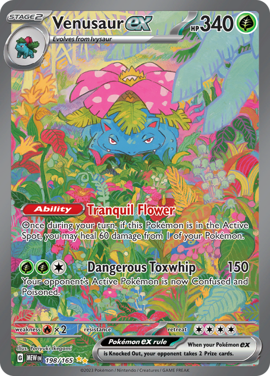 Venusaur ex - Scarlet & Violet 151 - 198/165 - Special Illustration Rare