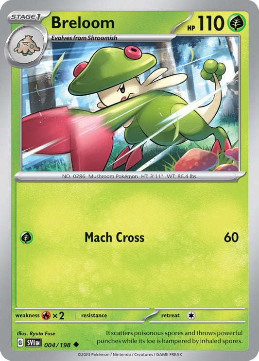 Breloom - Scarlet & Violet Base 004/198 - Uncommon