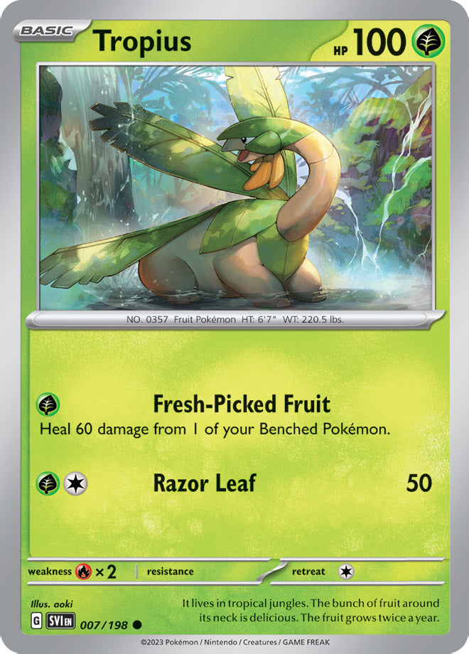 Tropius - Scarlet & Violet Base 007/198 - Common