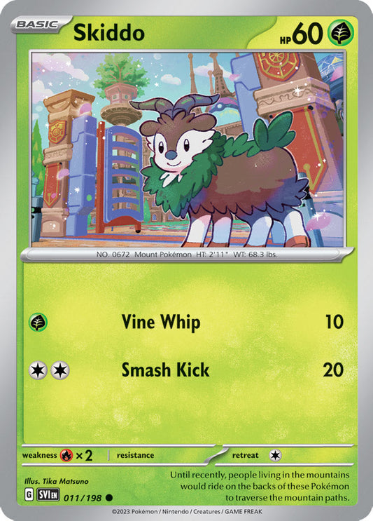 Skiddo - Scarlet & Violet Base 011/198 - Common