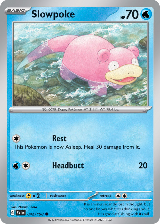 Slowpoke - Scarlet & Violet Base 042/198 - Common