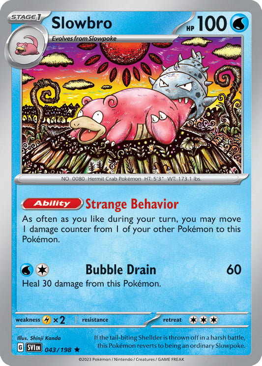 Slowbro - Scarlet & Violet Base 043/198 - Rare