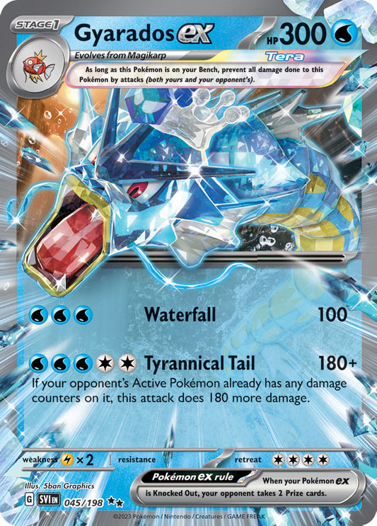 Gyarados ex - Scarlet & Violet Base 045/198 - Double Rare