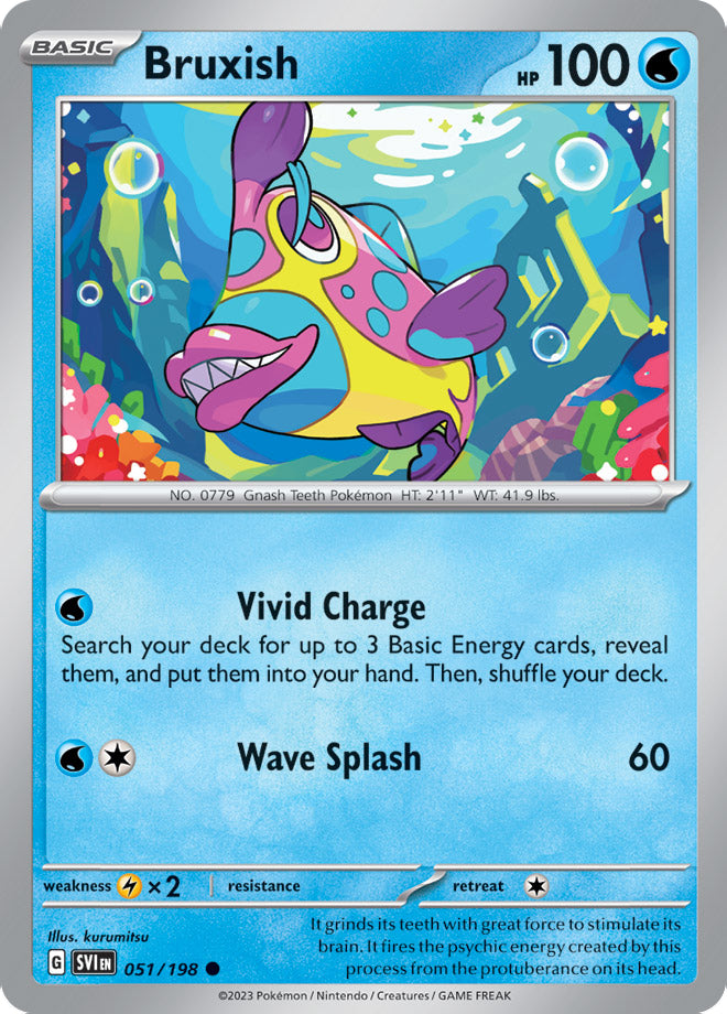 Bruxish - Scarlet & Violet Base 051/198 - Common