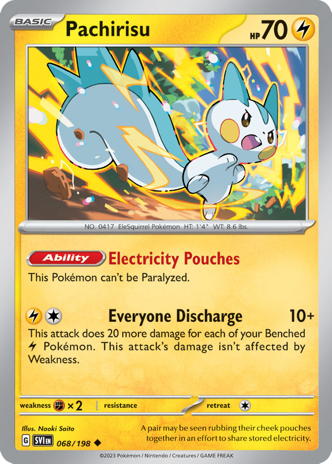 Pachirisu - Scarlet & Violet Base 068/198 - Uncommon