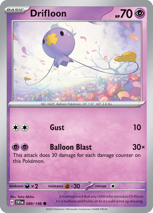 Drifloon - Scarlet & Violet Base 089/198 - Common