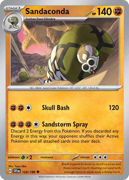 Sandaconda - Scarlet & Violet Base 120/198 - Uncommon