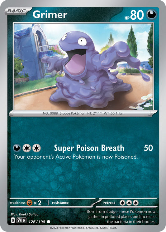 Grimer - Scarlet & Violet Base 126/198 - Common