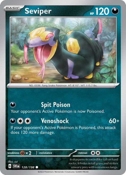 Seviper - Scarlet & Violet Base 128/198 - Common
