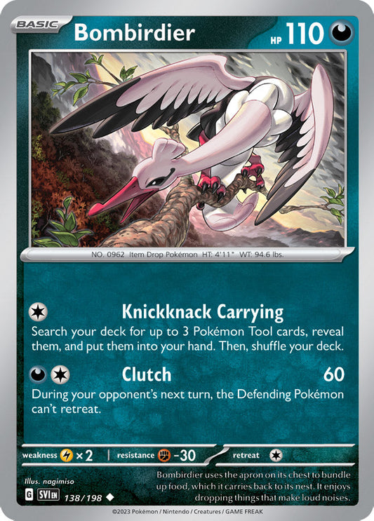 Bombirdier - Scarlet & Violet Base 138/198 - Uncommon